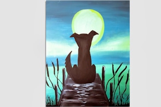 Paint Nite: Dog-on-dock (Ages 6+)